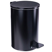 Ведро для мусора с педалью, усиленное, Титан, 10 л, черное, оцинкованная сталь в Калининграде Ведро для мусора с педалью, усиленное, Титан, 10 л, черное, оцинкованная сталь в Калининграде