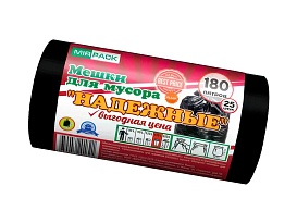 Мешки для мусора 180 л, ароматизированные, черные, в рулоне 25 шт., ПВД, 35 мкм, 1100х930 мм, НАДЕЖНЫЕ, 1802550 в Калининграде