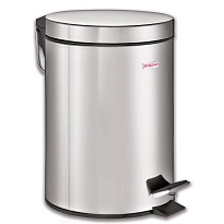 Ведро-контейнер для мусора (урна) с педалью LAIMA Classic, 5 л, зеркальное, нержавеющая сталь, со съемным внутренним ведром в Калининграде Ведро-контейнер для мусора (урна) с педалью LAIMA Classic, 5 л, зеркальное, нержавеющая сталь, со съемным внутренним ведром в Калининграде