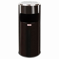 Урна с пепельницей 27 л, нержавеющая сталь, черная, LAIMA PROFESSIONAL в Калининграде Урна с пепельницей 27 л, нержавеющая сталь, черная, LAIMA PROFESSIONAL в Калининграде