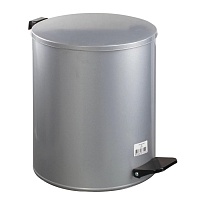 Ведро для мусора с педалью, усиленное, Титан, 15 л, серое, оцинкованная сталь в Калининграде Ведро для мусора с педалью, усиленное, Титан, 15 л, серое, оцинкованная сталь в Калининграде
