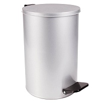 Ведро для мусора с педалью, усиленное, Титан, 10 л, серое, оцинкованная сталь в Калининграде Ведро для мусора с педалью, усиленное, Титан, 10 л, серое, оцинкованная сталь в Калининграде