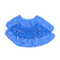 Бахилы голубые 2000 шт (1000 пар), 16 мкм, однослойные, с одной резинкой, Эконом в Калининграде