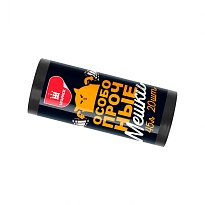 Мешки для мусора 45 л, черные, в рулоне 20 шт., ПНД, 14 мкм, 650х550 мм, Особопрочные, МП7795 в Калининграде