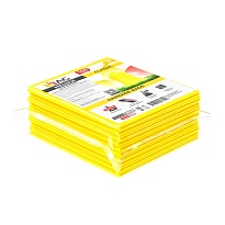 Мешки для мусора 160 л, желтые, в пачке 10 шт., ПВД, 40 мкм, 900х1100 мм, i-Bag в Калининграде