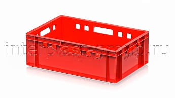 Ящик для мяса и колбасных изделий Е-2 красный в Калининграде Ящик для мяса и колбасных изделий Е-2 красный в Калининграде
