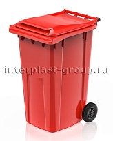 Контейнер для мусора 240 л красный облегченный 240 красный в Калининграде