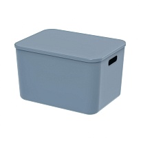Ящик пластиковый вкладываемый синий 410х305х245 мм в Калининграде
