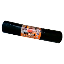 Мешки для мусора 480 л, черные, в рулоне 5 шт., ПВД, 65 мкм, 1700х1300 мм, Концепция Быта Профи, 603735 в Калининграде