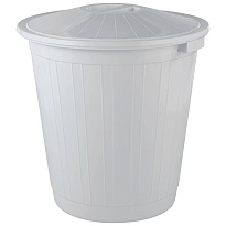 Мусорный бак с крышкой 50 л серый 50 серый в Калининграде Мусорный бак с крышкой 50 л серый 50 серый в Калининграде