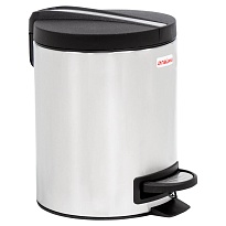 Ведро-контейнер для мусора (урна) с педалью LAIMA Modern, 5 л, матовое, нержавеющая сталь в Калининграде