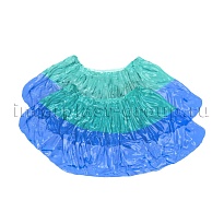 Бахилы бирюзово-синие 1000 шт (500 пар), 64 мкм, двойная подошва, двойная резинка, Особопрочные+ в Калининграде